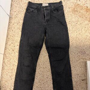Everlane The ’90s Cheeky Jean – Organic Cotton – Black – 25 Ankle – Like New